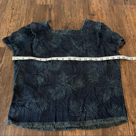 Fidelity Denim Corey Crop Tropical Drifter Size Medium - Picture 2 of 12